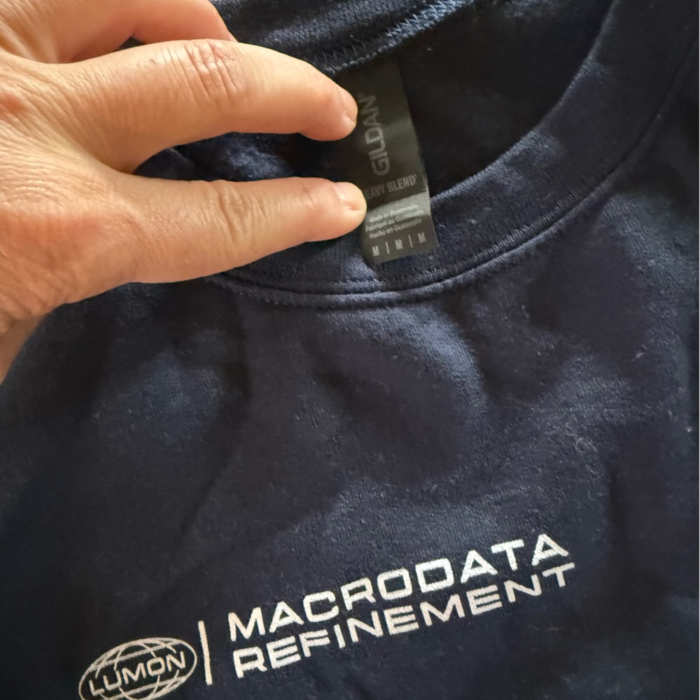 Severance Macrodata Refinement Navy Blue Sweatshi… - image 2